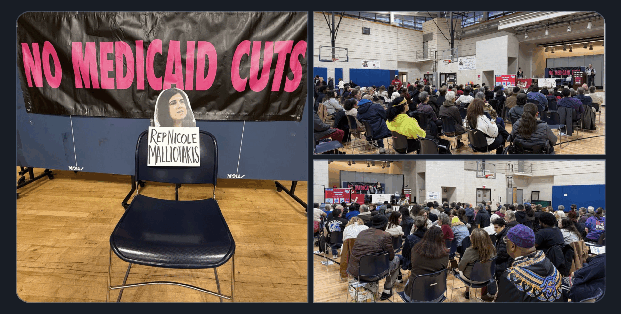 Screenshot: Staten Island “Empty Chair” Town Hall to Pressure NY-11 Rep. Malliotakis