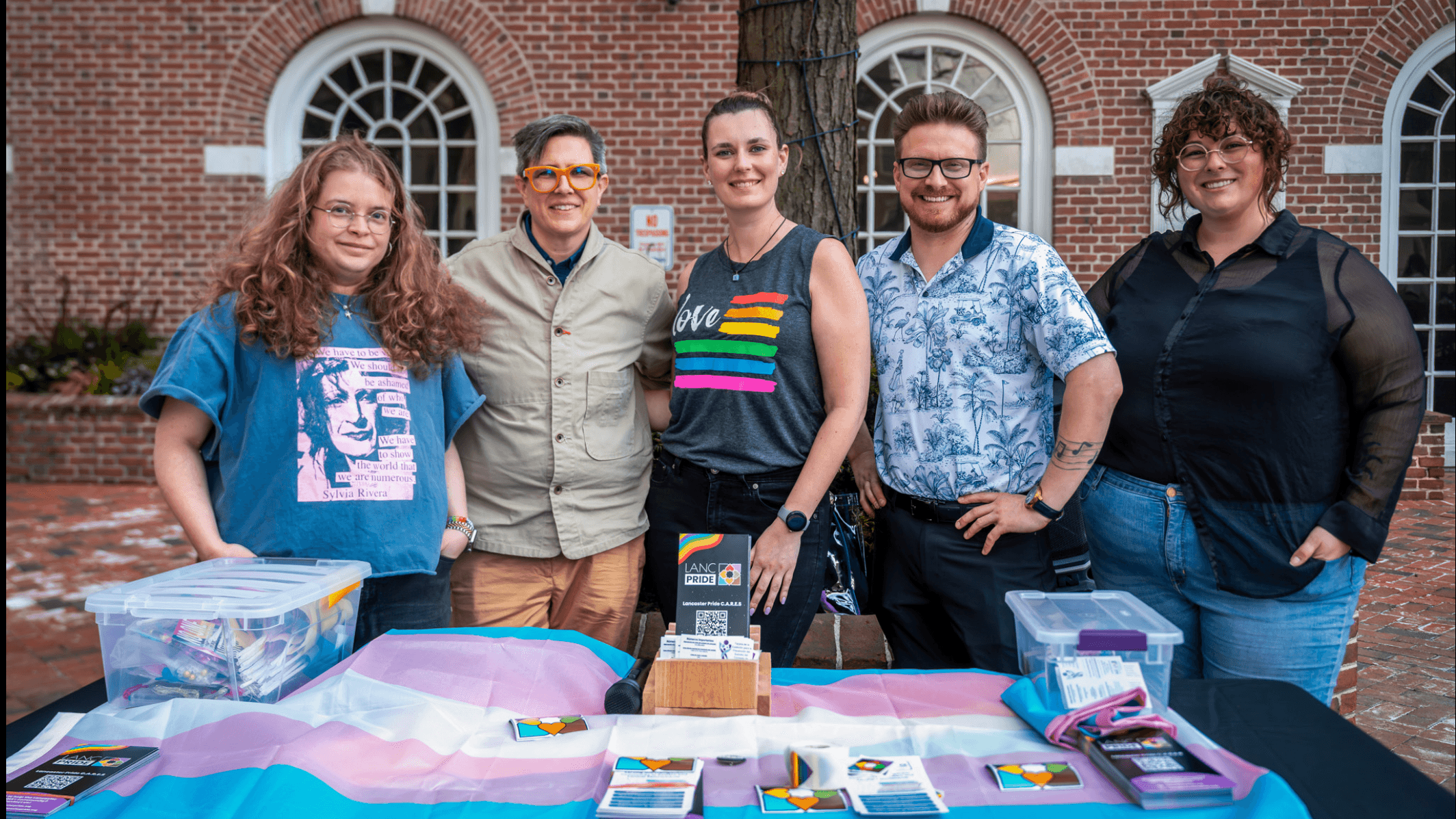 Photo: Lancaster Stands Up tabling during Trans Day of Visibility on March 31.