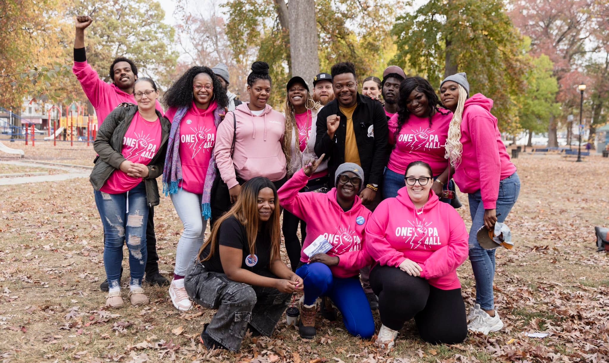 Photo: OnePA4ALL get-out-the-vote organizers. 